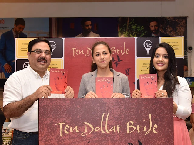 Crossword book award winning author Ravi Subramanian launches Sanya Runwal\'s book \" Ten Dollar Bride\", published by \"The Write Place\".