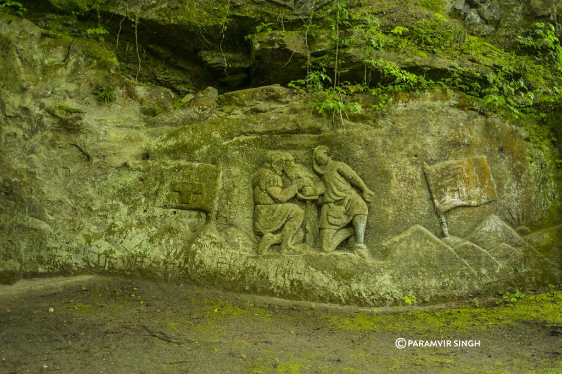 Safenwil Forest rock carvings.