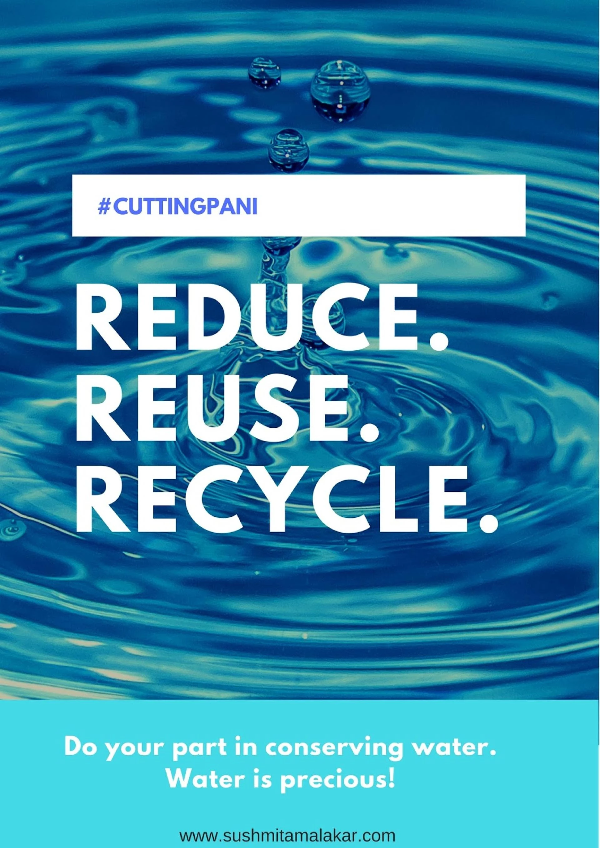 #CuttingPaani: Reduce, Reuse and Recycle