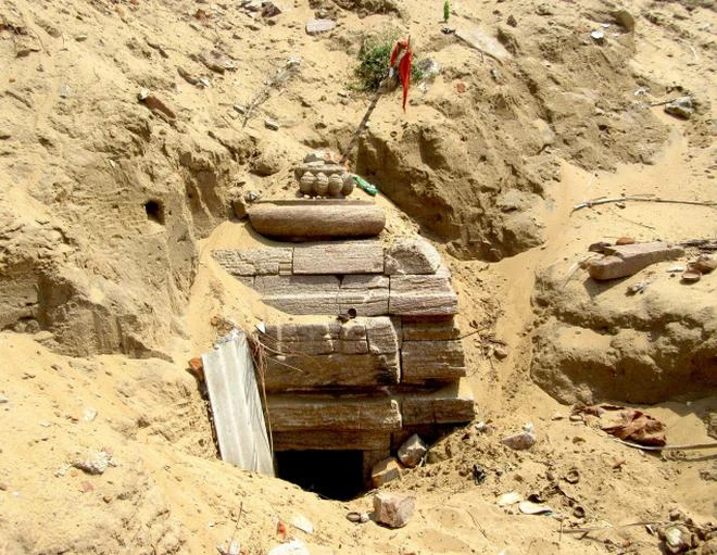 Parvati temple found buried in Odisha sand