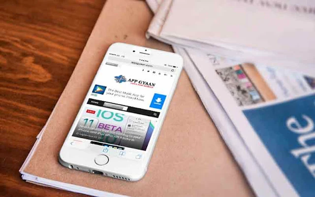 iPhone with App Gyaan