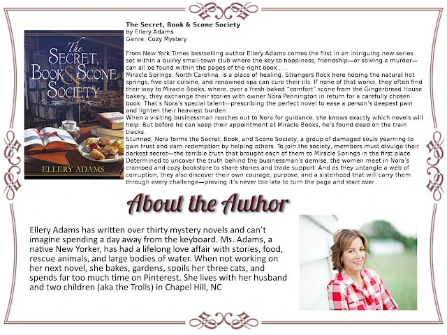 #BookReview :: The Secret, Book & Scone Society (Miracle Springs, North Carolina #1) by Ellery Adams
