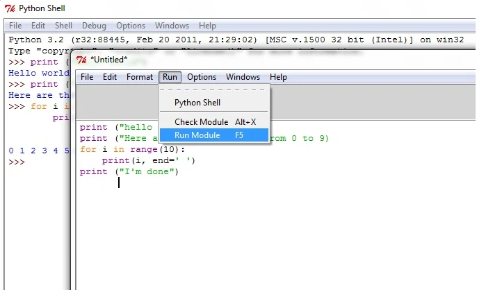 idle ide screenshot