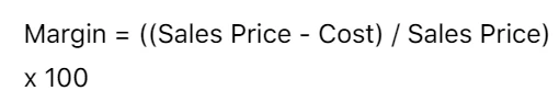 margin formula margin formula
