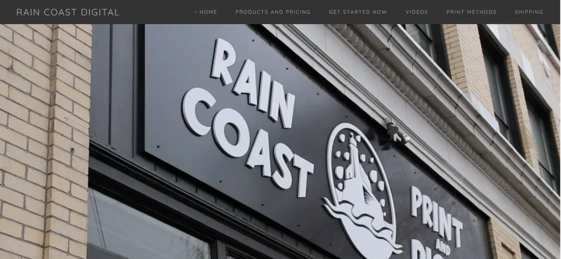 rain coast digital print on demand service
