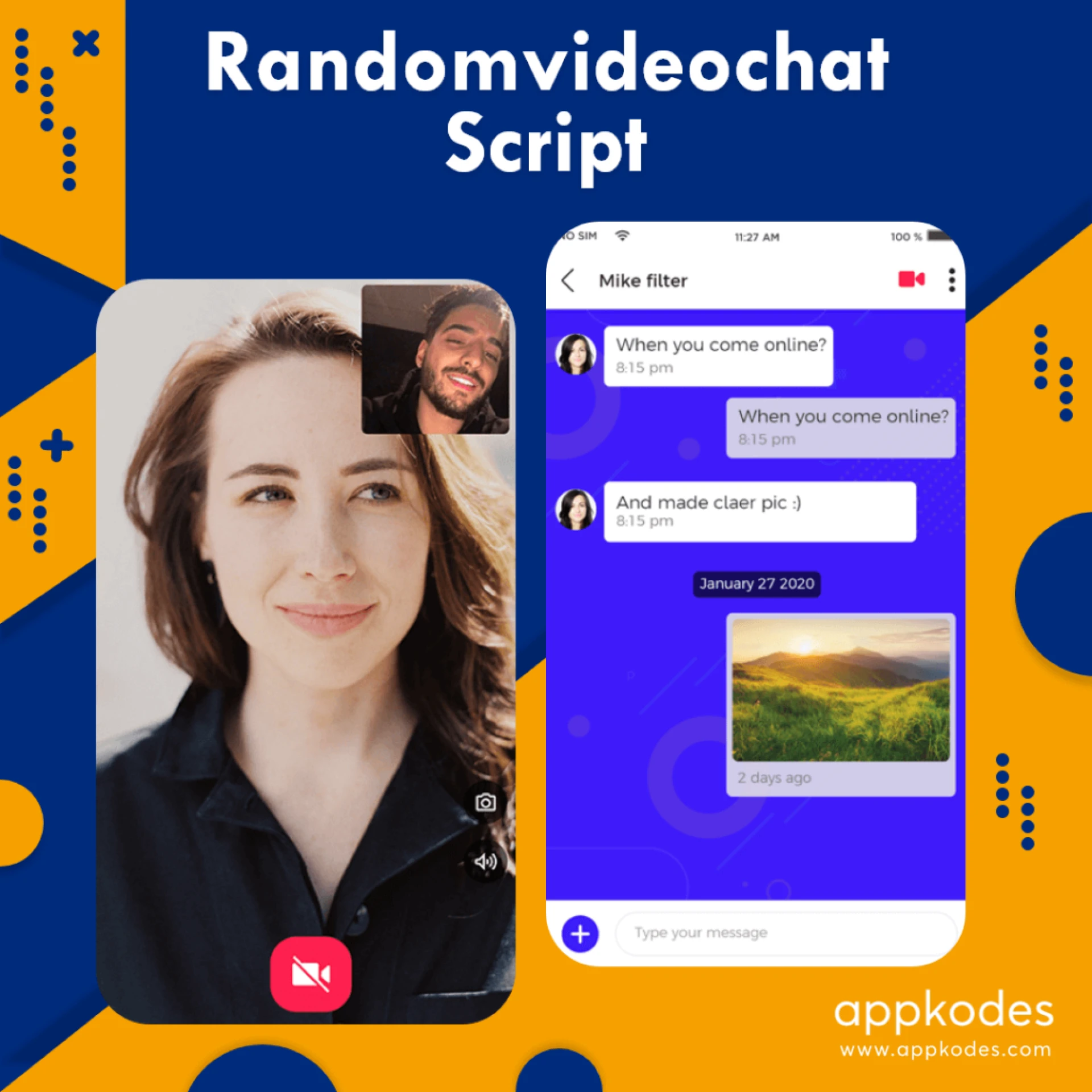Random video chat script