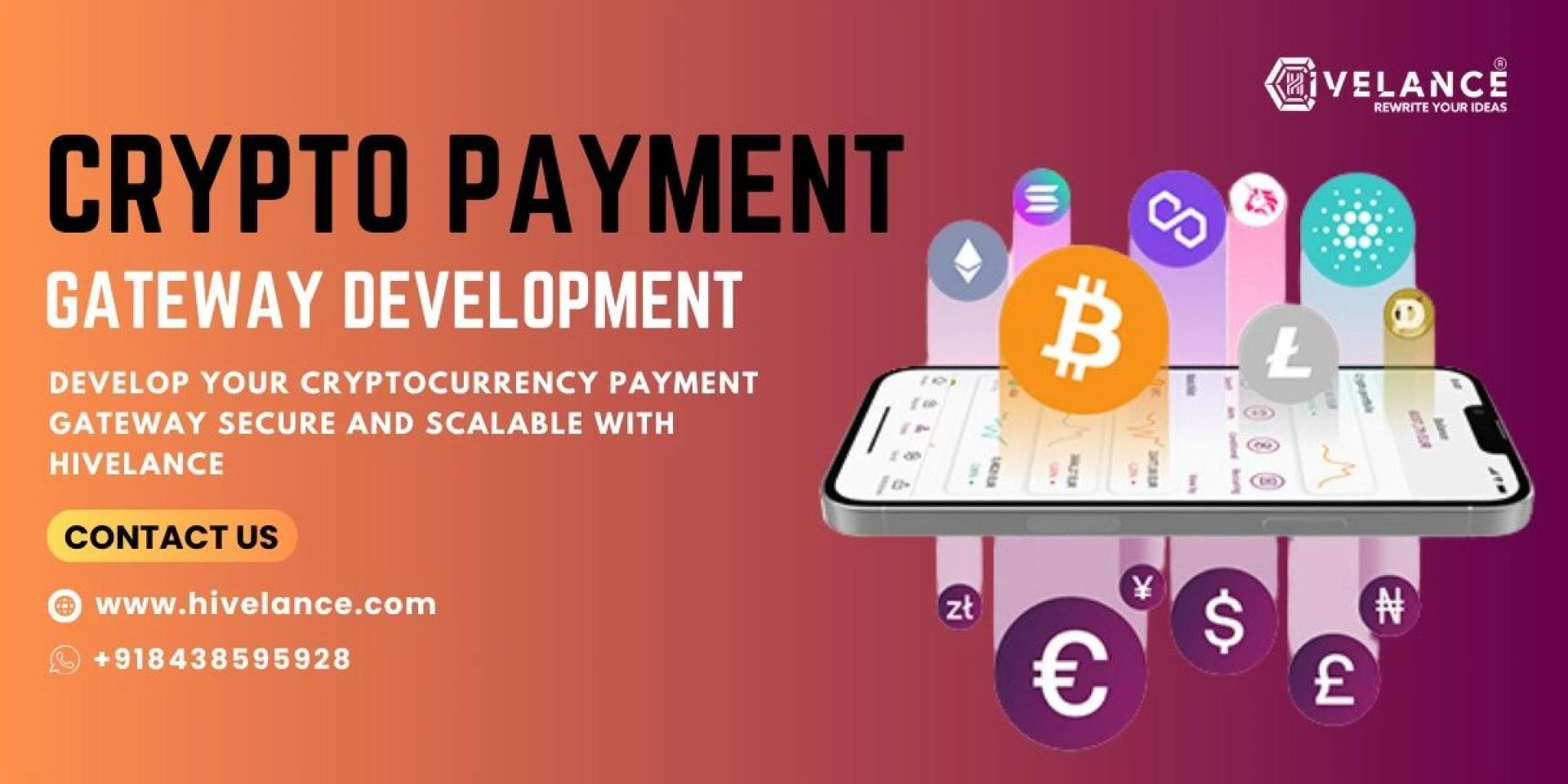 Comprehensive Cryptocurrency Payment Gateway Development Services from Hivelance