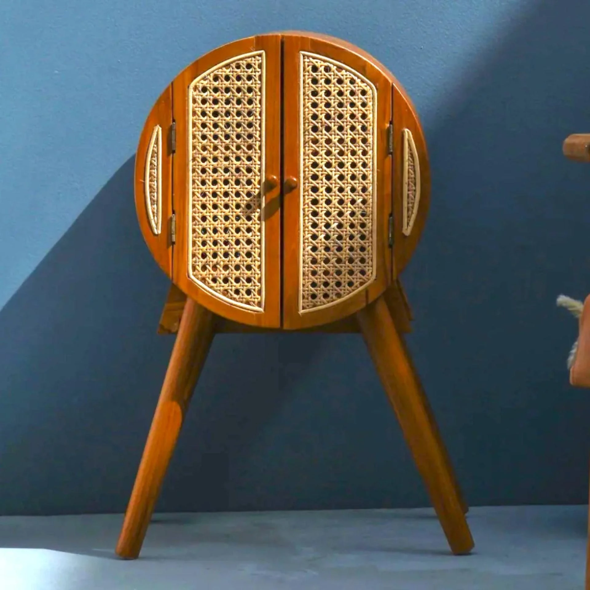 The Best Haley Teak Wood & Rattan Bedside: A Perfect Addition to Your Bedroom.