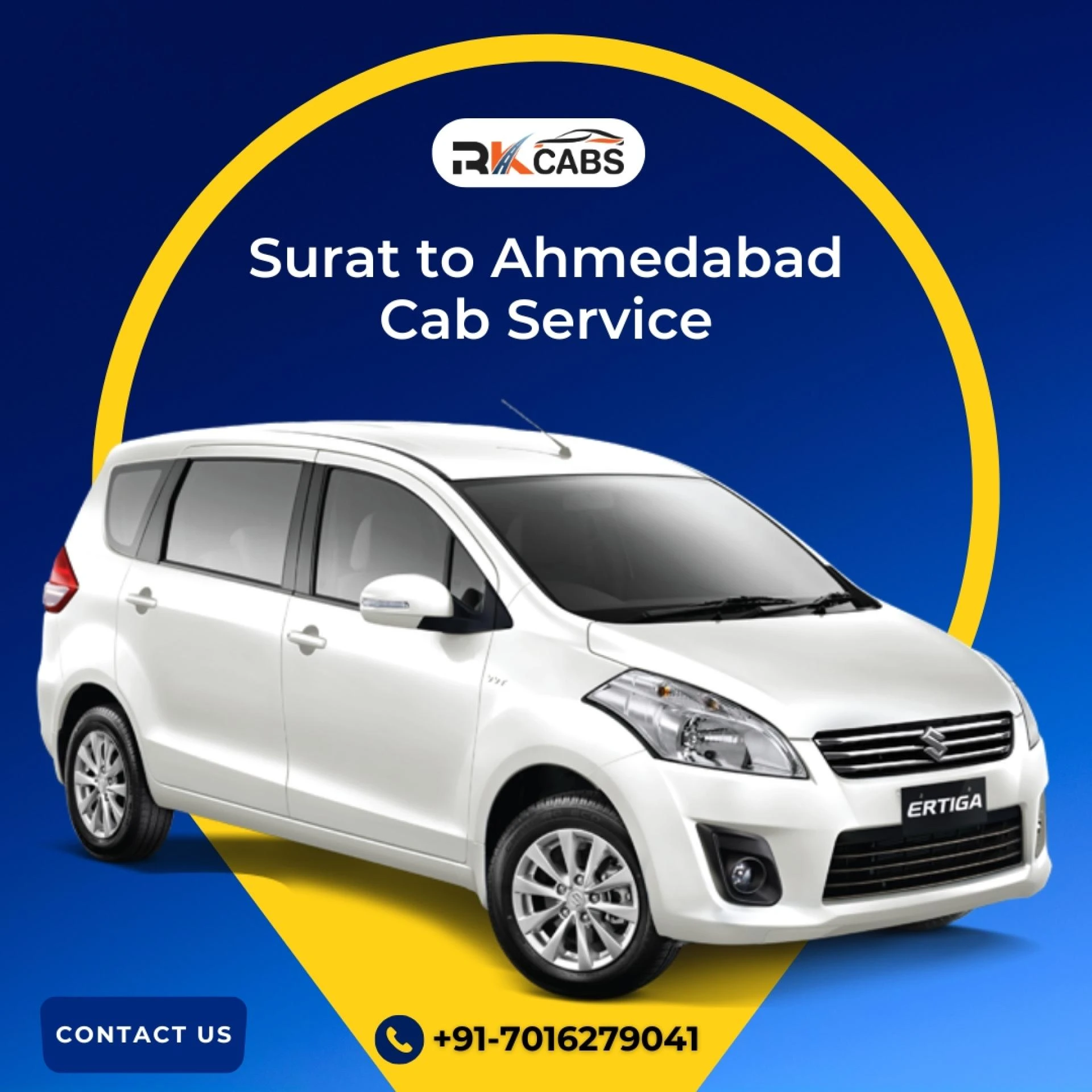 Surat to Ahmedabad Cab Service - Reliable and Comfortable Rides with RK Cabs