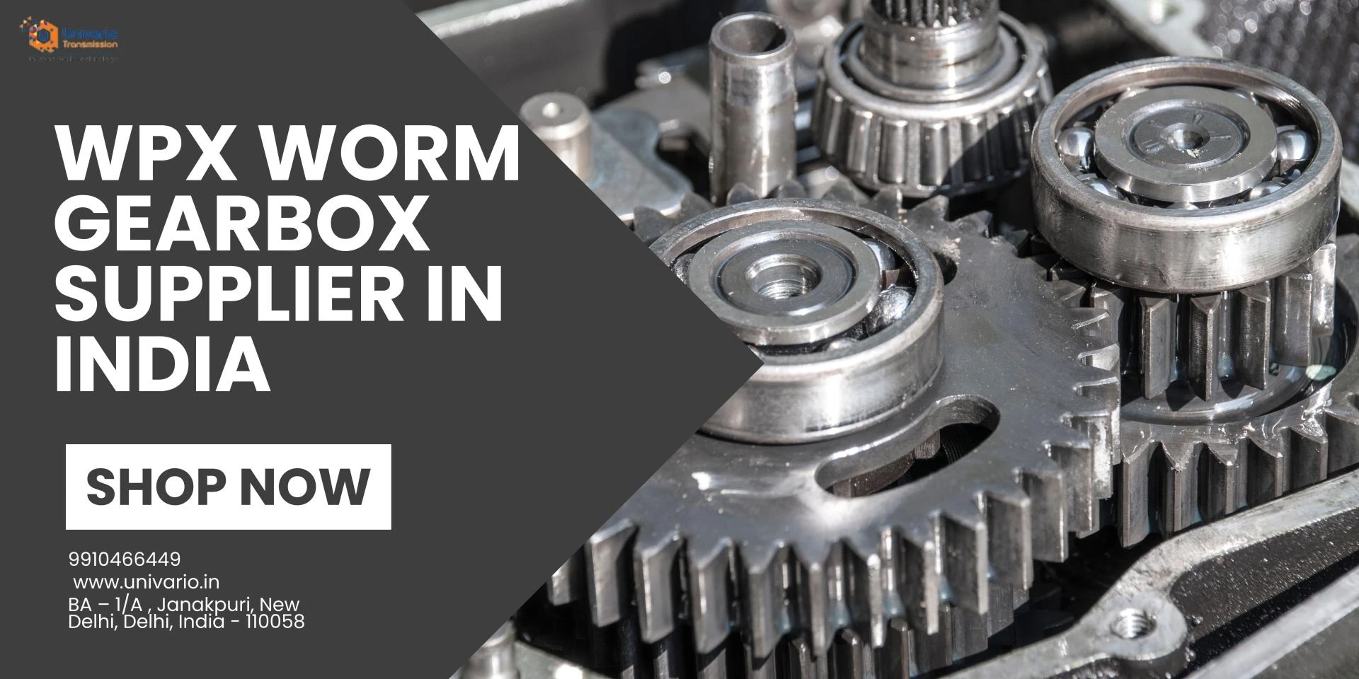 WPX Worm Gearbox Supplier in India: Reliable Solutions by Univario