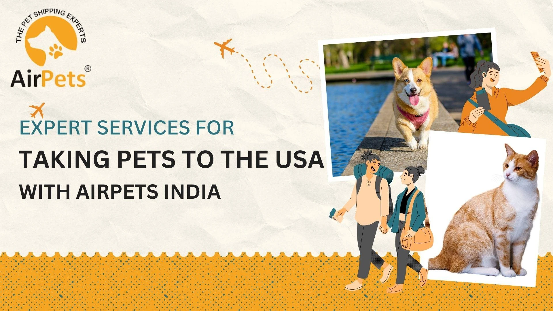 Expert Services for Taking Pets to the USA with AirPets India