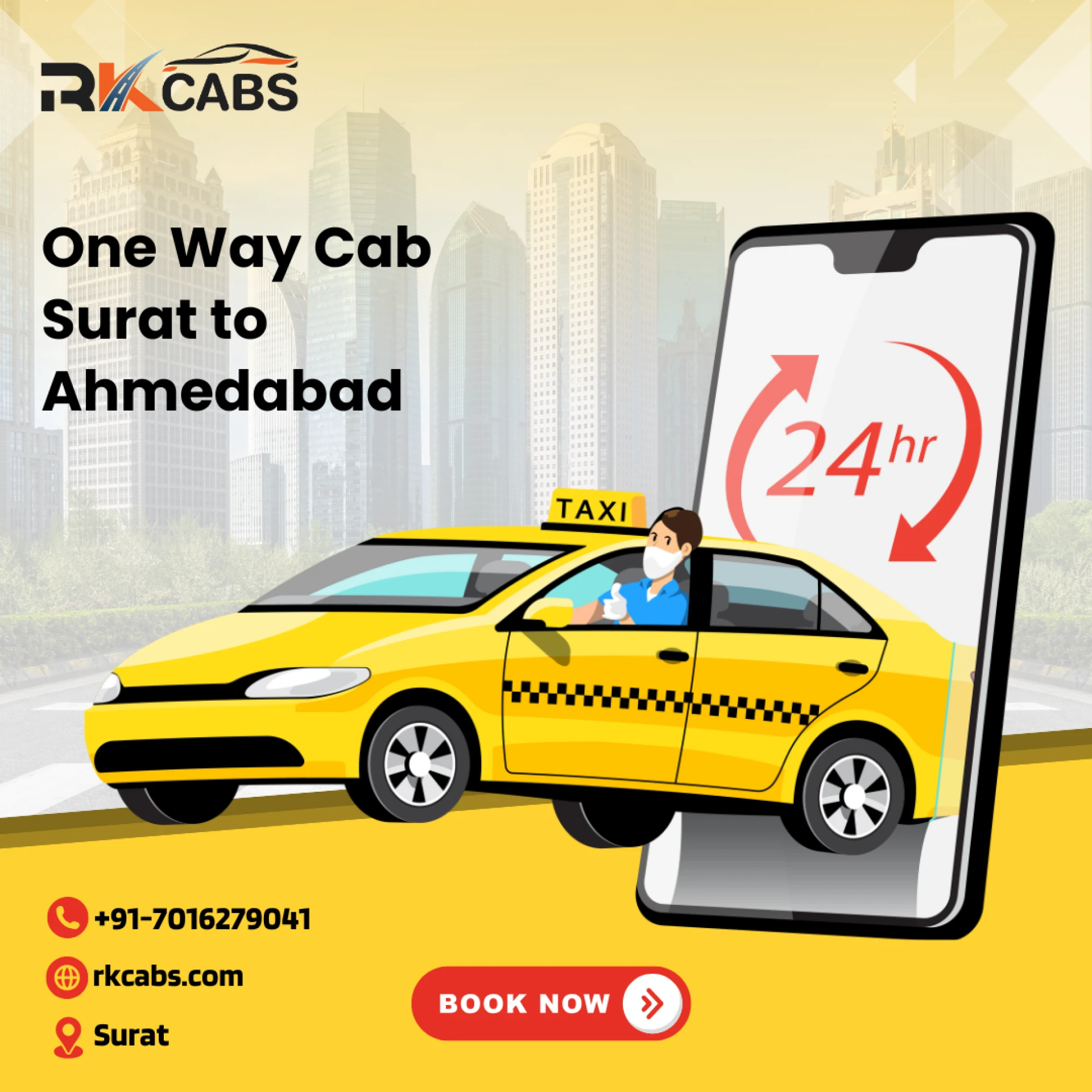 Rk Cabs: The Best Surat to Ahmedabad Cab Service for Comfortable Travel