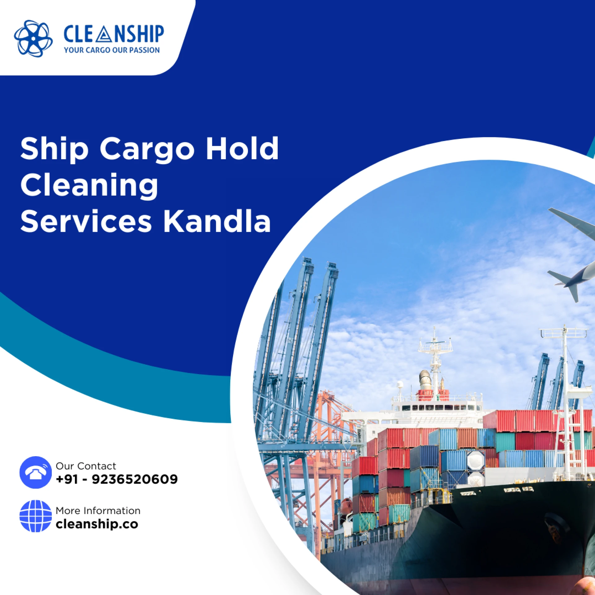 What services are included under ship cargo hold cleaning services in Kandla