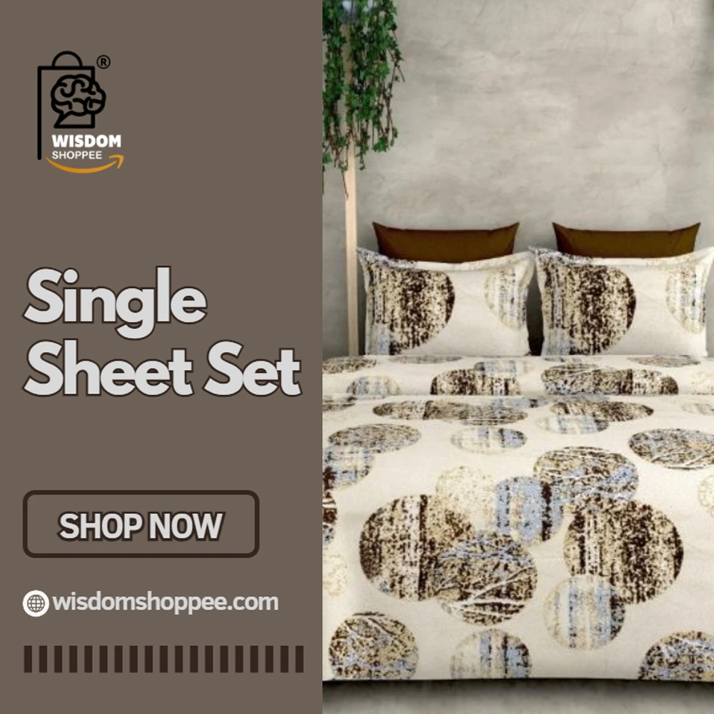 Single Bed Sheet Collection at Wisdom Shoppee: Explore the Perfect Single Sheet Set for Your Bedroom
