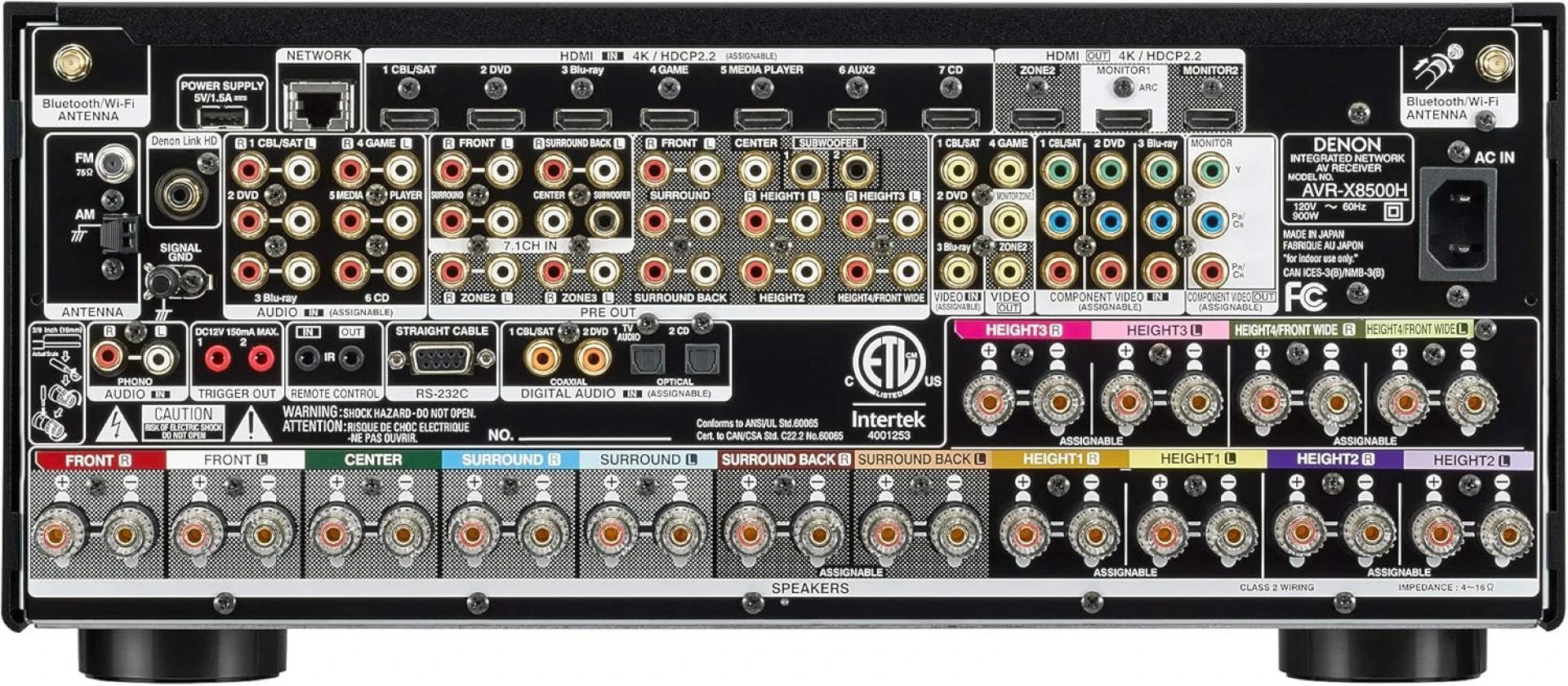 Amplifier | Dolby Surround Sound | Alexa + HEOS Compatibility Denon AVR -8500H