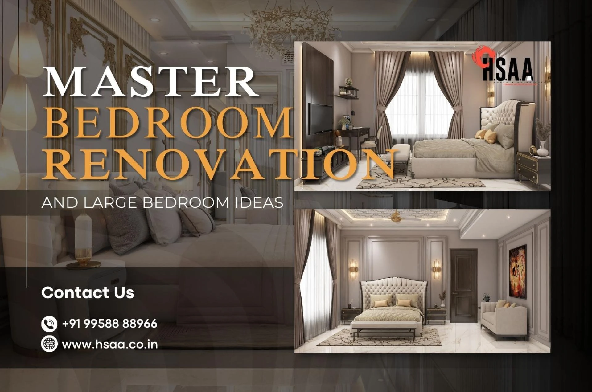 Master Bedroom Renovation & Large Master Bedroom Ideas