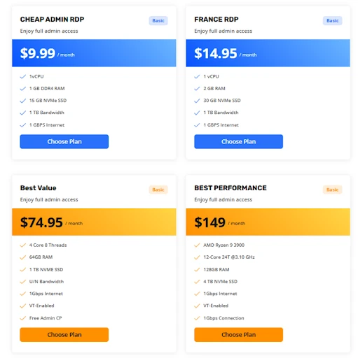 Top 7 RDP Server Providers: Best RDP Provider List to Compare