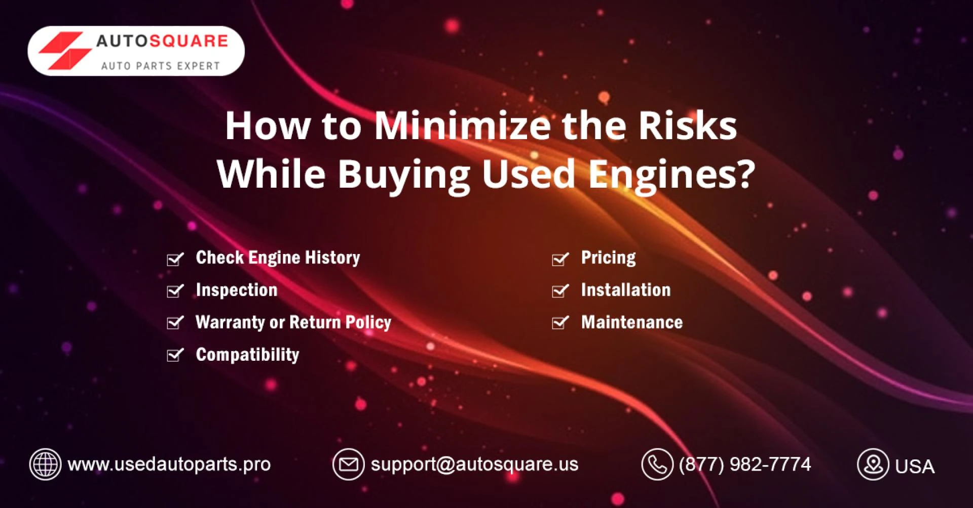 What You Should Know: Risks of Buying a Used Car Engine