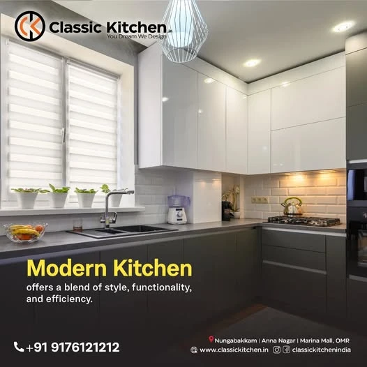 Living room interior design in chennai - classic kitchen
