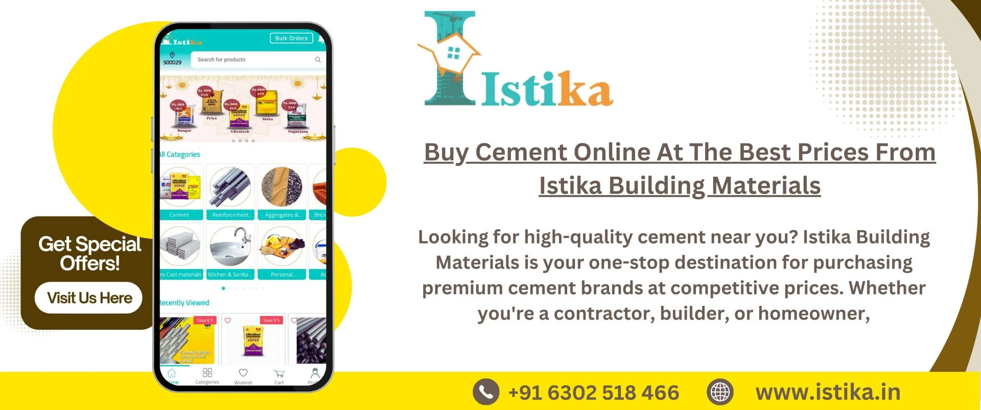 Buy Cement Online At The Best Prices From Istika Building Materials