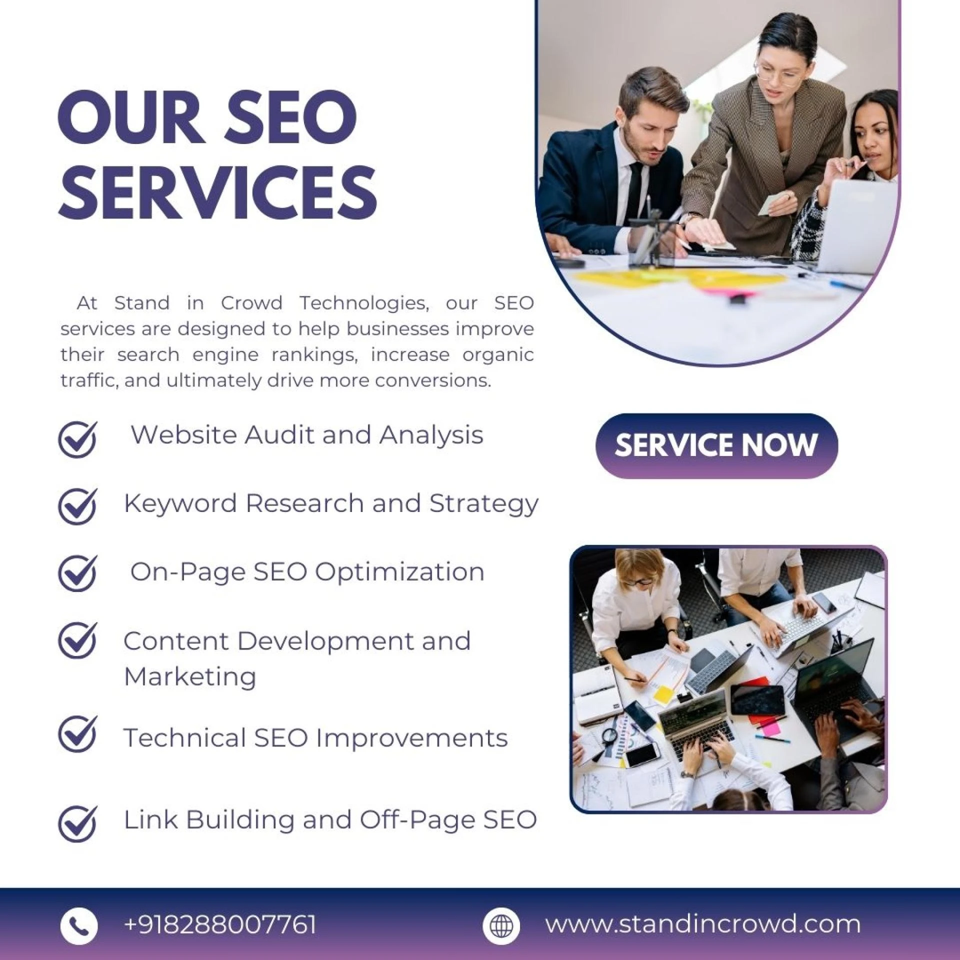 Our SEO Services: Elevate Your Online Presence with Stand in Crowd Technologies