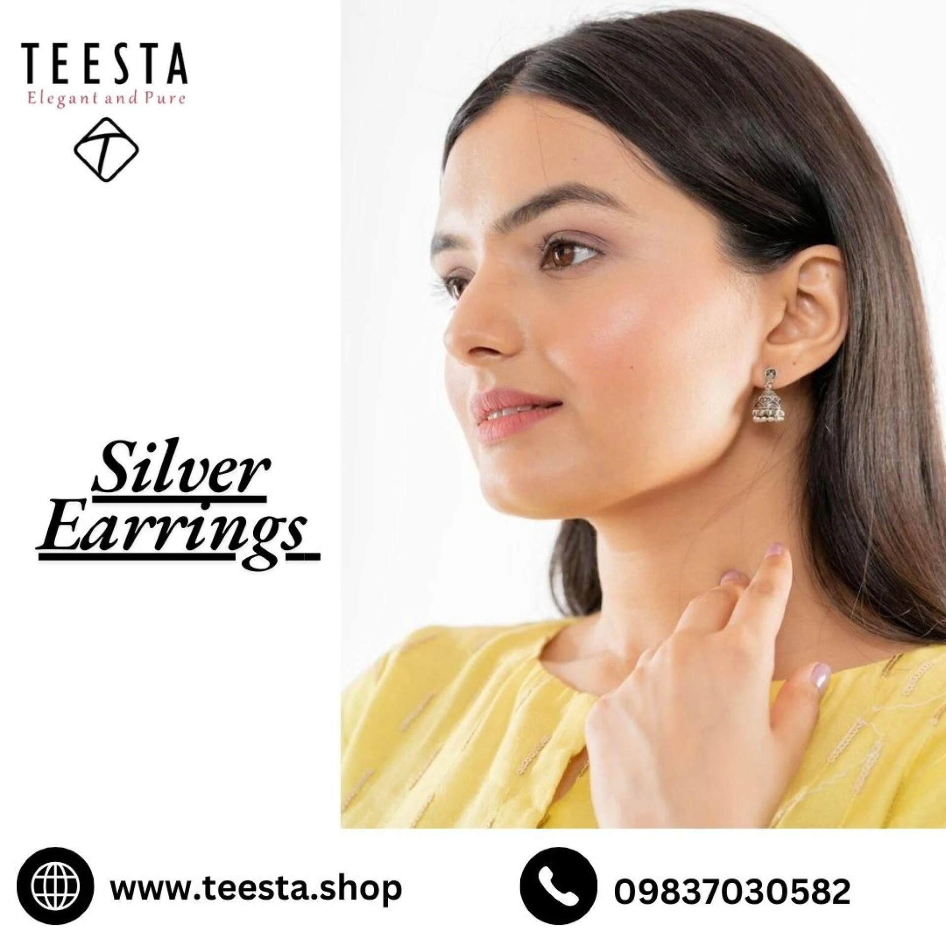 Stunning Silver Earrings – Perfect Blend of Style and Sophistication