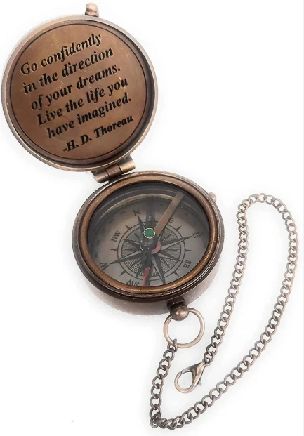 Our Adventures Together Brass Compass Gift