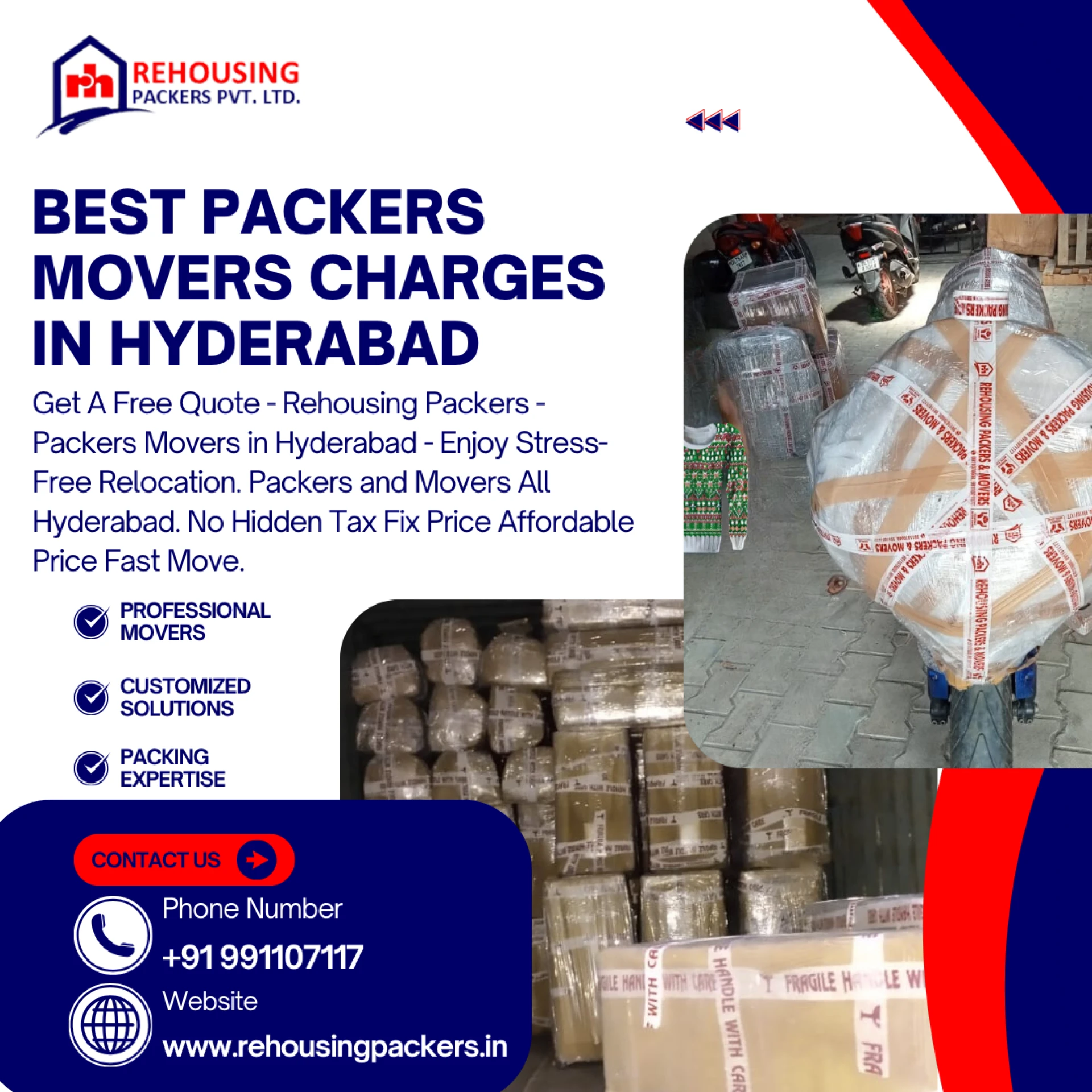 Estimated Shifting Charges in Hyderabad | Cost Guide