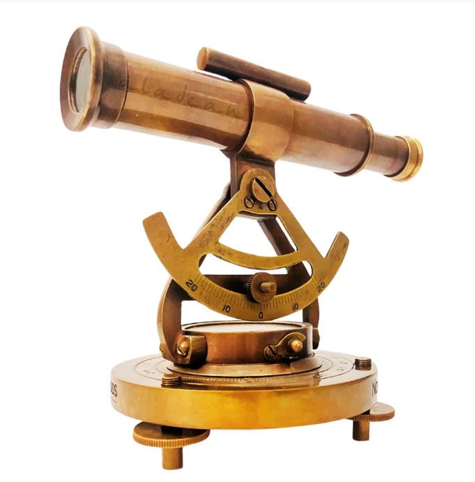 π Discover the Timeless Elegance of Our Brass Alidade Telescope with Base Compass! π