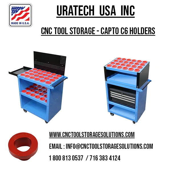 Uratech: High-Quality CNC Tool Storage for CAPTO C6 Holders – Built for Strength, Precision, and Dur