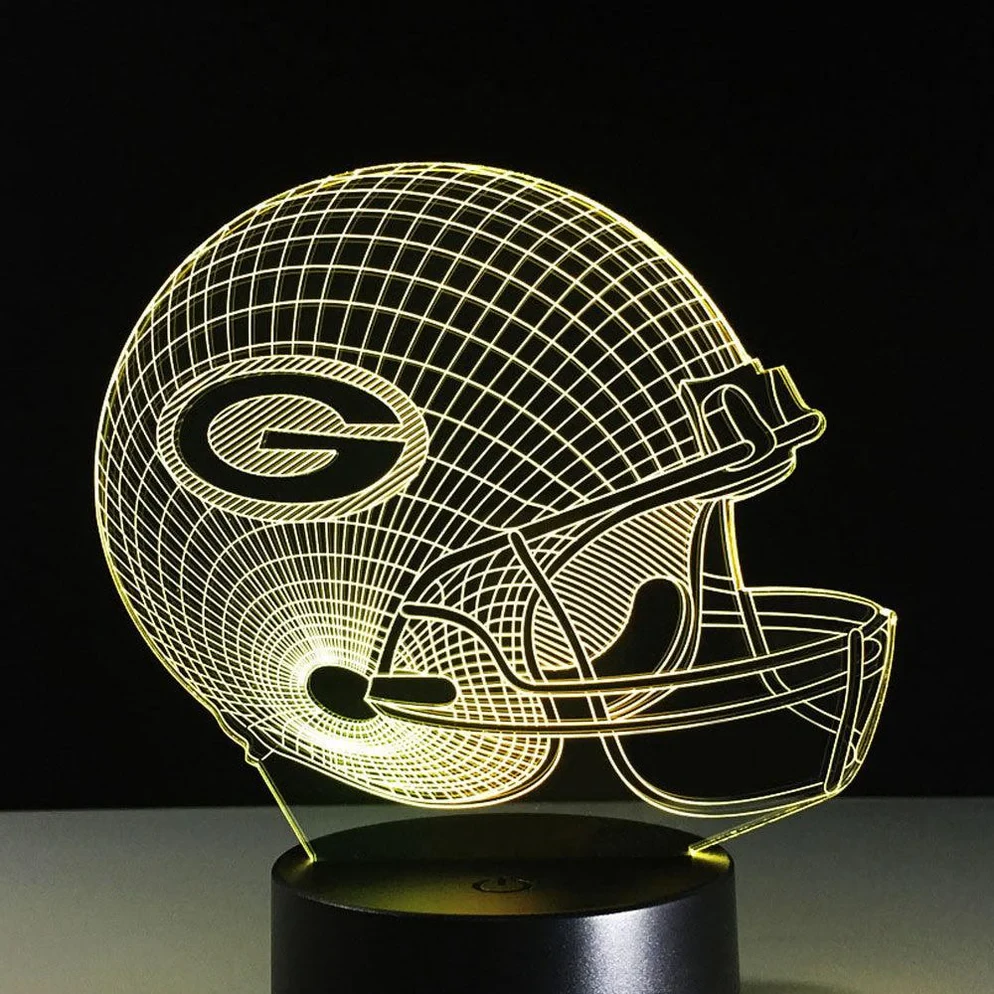 Green Bay Packers 3D Optical Illusion Lamp - Optical Lamp