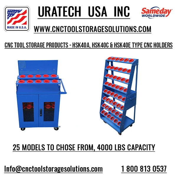Uratech USA Inc: High-Quality CNC Tool Storage for HSK 40 Holders