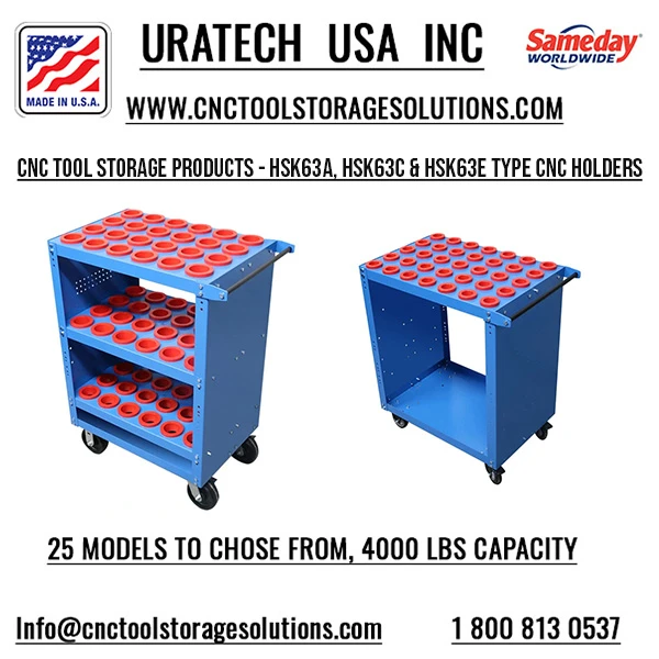 Uratech USA Inc: High-Quality CNC Tool Storage for HSK 63 Holders