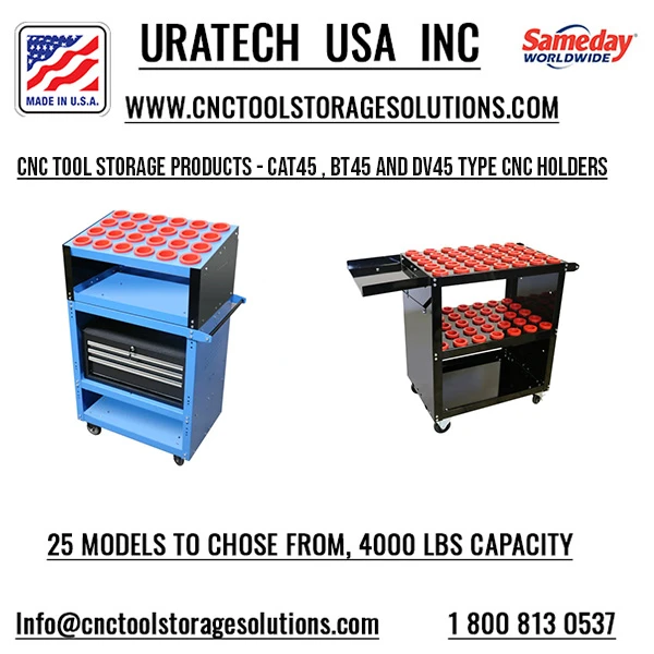 Uratech USA Inc: High-Quality CNC Tool Storage for CAT 45 Holders