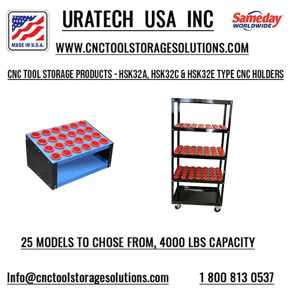 Uratech USA Inc: High-Quality CNC Tool Storage for HSK32 Holders
