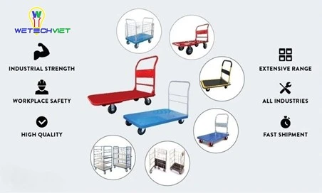 Bí Quyết Sử Dụng Xe Đẩy Hàng 4 Bánh Trong Không Gian Hẹp