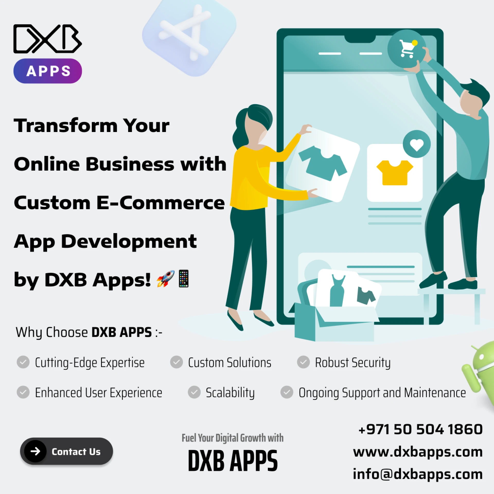 DXB APPS offers top mobile app development Abu Dhabi services