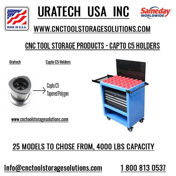 Uratech USA Inc: High-Quality CNC Tool Storage for CAPTO C5 holders