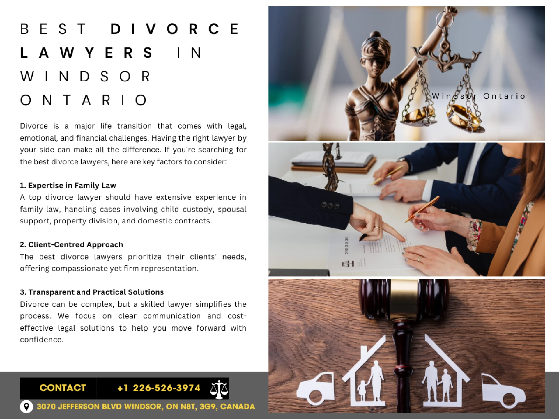 How a Divorce Lawyer in Windsor, Ontario Can Help You Secure a Fair Settlement