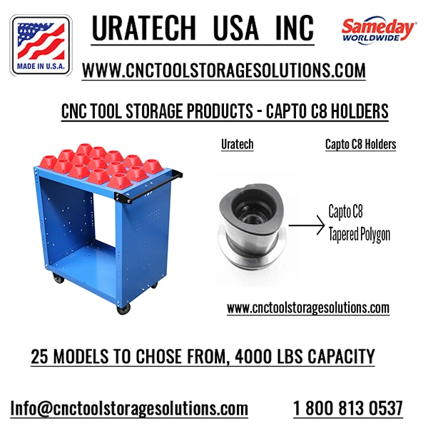 Uratech USA Inc: High-Quality CNC Tool Storage for CAPTO C8 holders