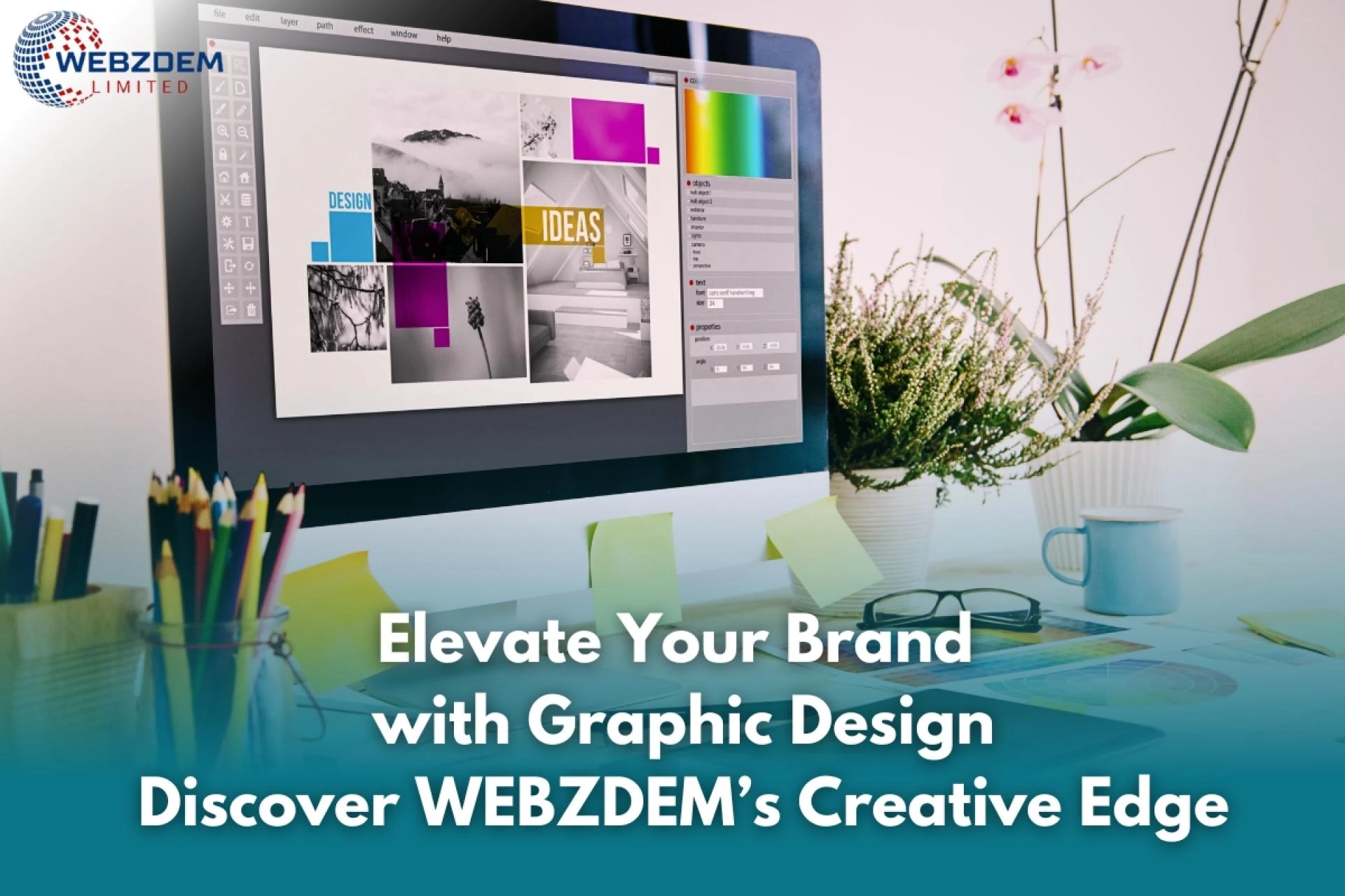 Elevate Your Brand with Graphic Design & Logos: Discover WEBZDEM’s Creative Edge