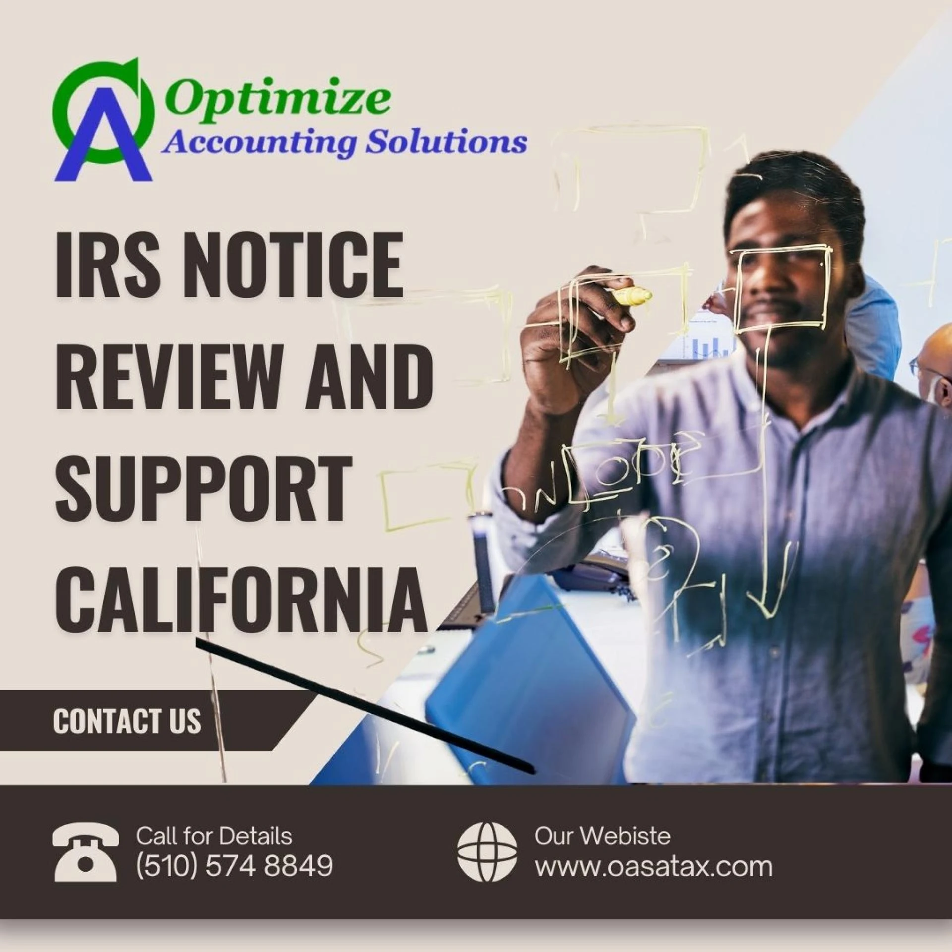 Navigate Tax Stress with Confidence: IRS Notice Review and Support California by Optimize Accounting Solutions