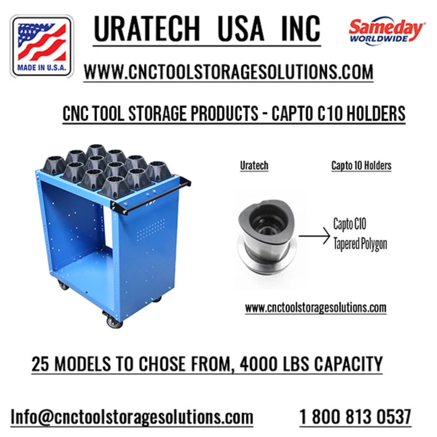 Uratech USA Inc: High-Quality CNC Tool Storage for CAPTO C10 holders