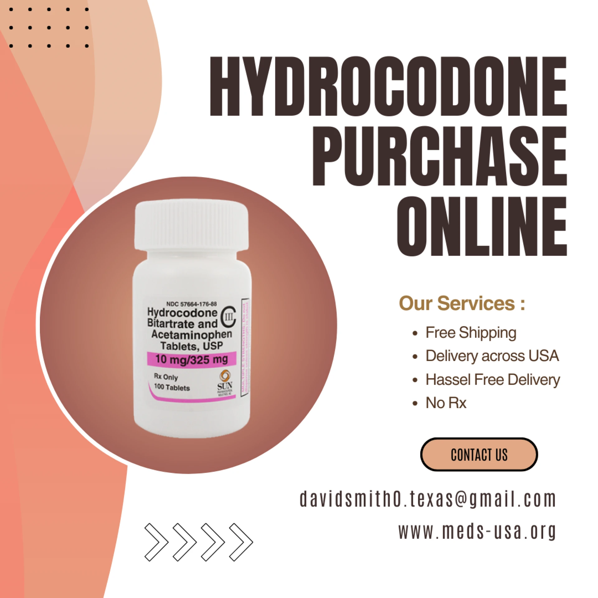 BUY HYDROCODONE 10/325MG ONLINE – NO RX NEEDED!