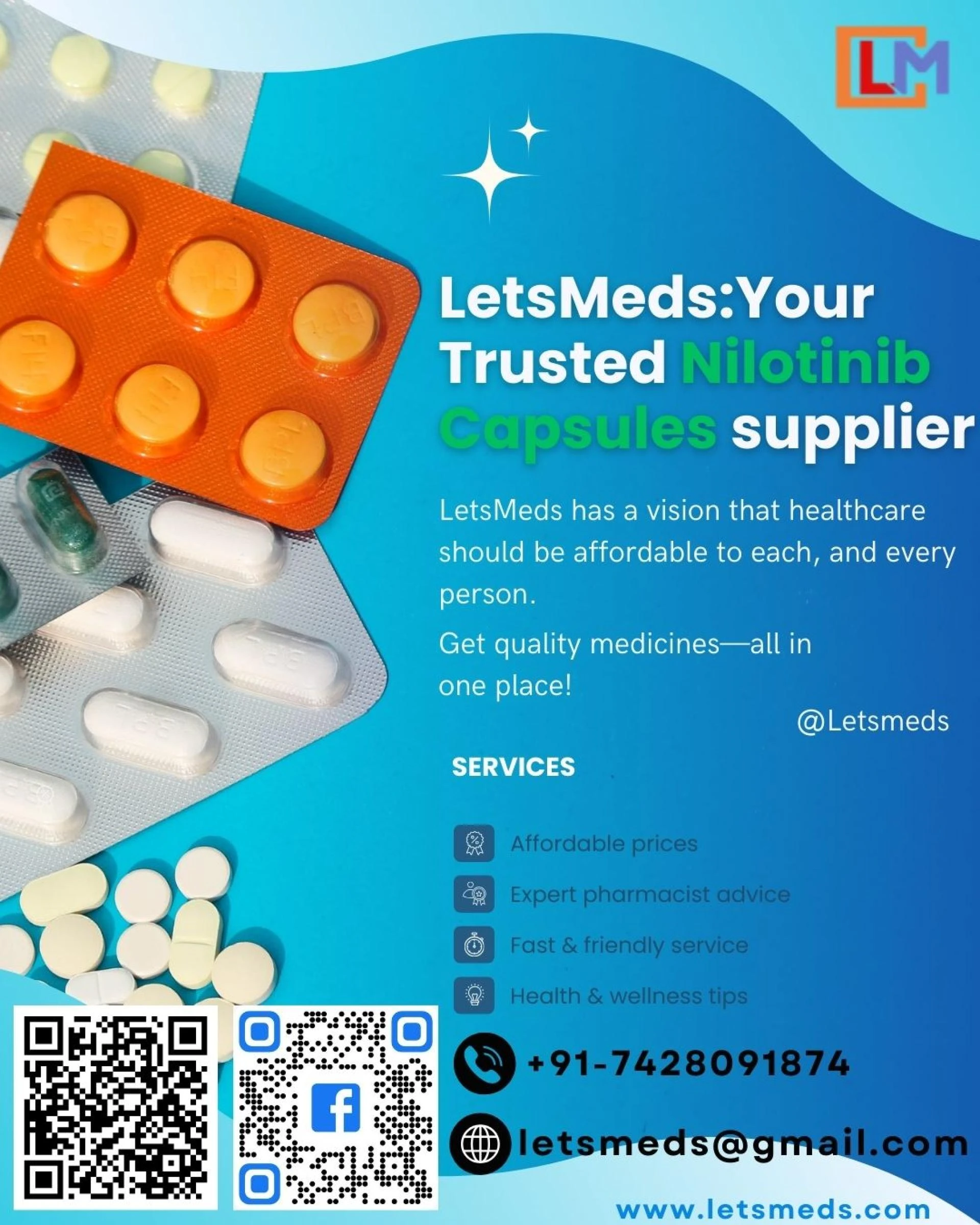 LetsMeds: Your Trusted Nilotinib Capsules supplier 