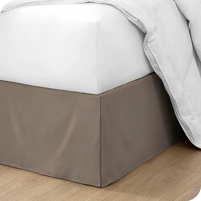 Elegance Starts with Comfort: Styling Your Bedroom with Blush Colored Sheets and a Beige Bed Skirt