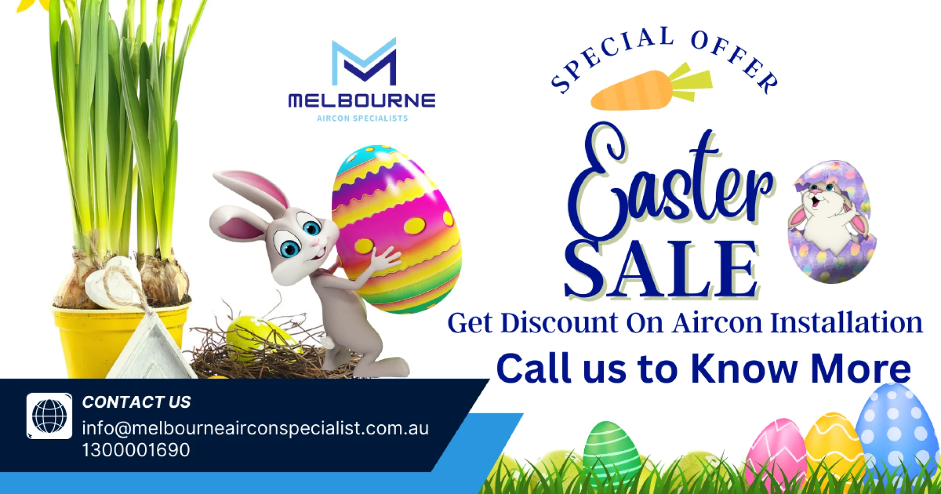 🐣 Easter Sale: Cool Comfort Meets Hot Deals with Melbourne Aircon Specialist! ❄️
