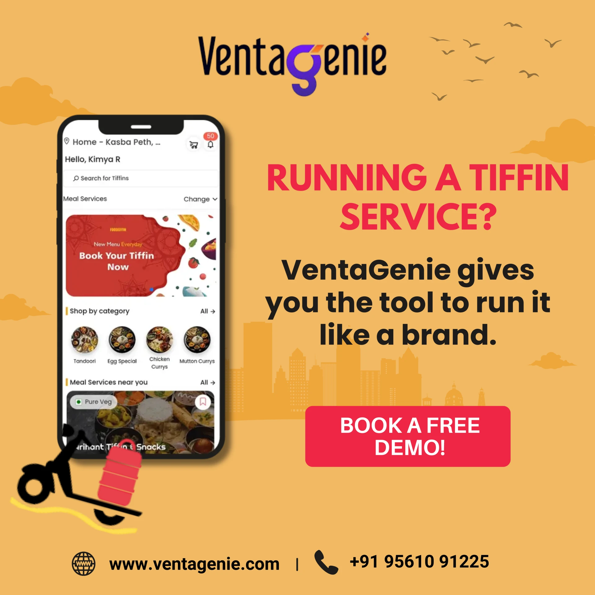 From Tiffin Services to Food Marketplaces: VentaGenie’s All-in-One App Solution