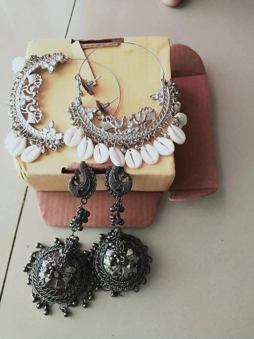 Buy now Beautiful Peacock Earring Combo under 300 in India