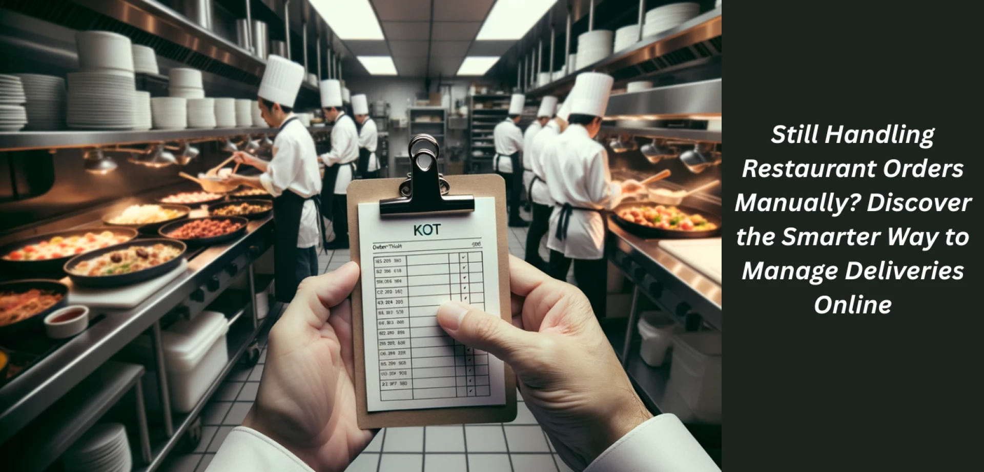 Still Handling Restaurant Orders Manually? Discover the Smarter Way to Manage Deliveries Online